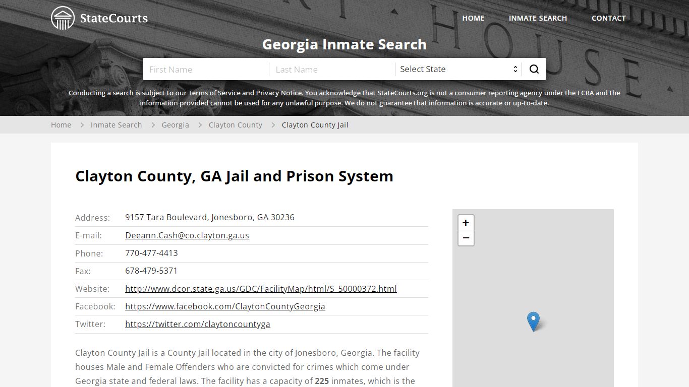 Clayton County Jail Inmate Records Search, Georgia ...