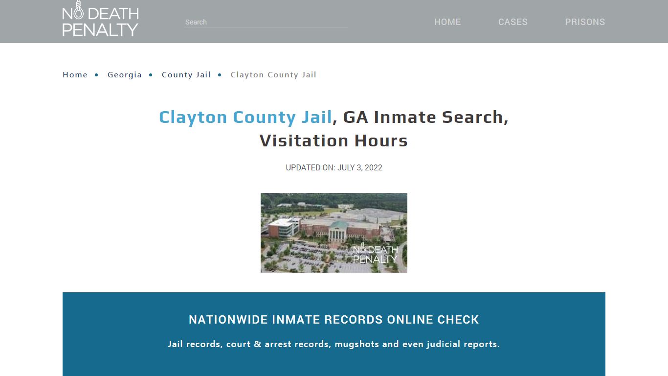 Clayton County Jail, GA Inmate Search, Visitation Hours